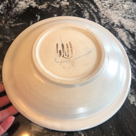 2006 Handmade Chatham Pottery stoneware serving tray- EUC! - Picture 4 of 5